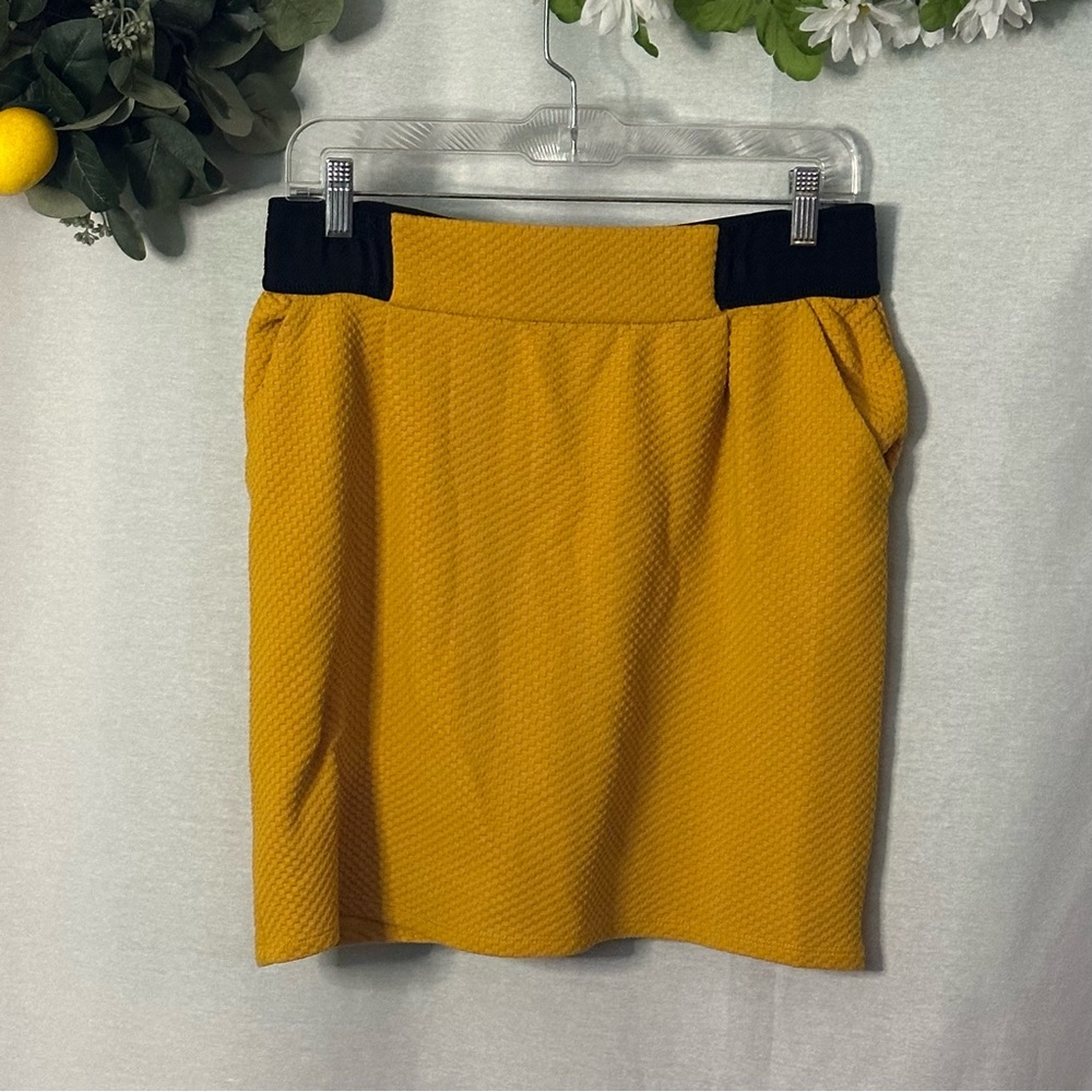 Naf Naf yellow French label mini skirt